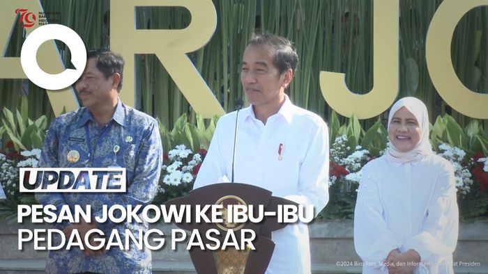 Canda Jokowi ke Pedagang Pasar Jongke: Kalau Mau Berangkat Dandan Dulu