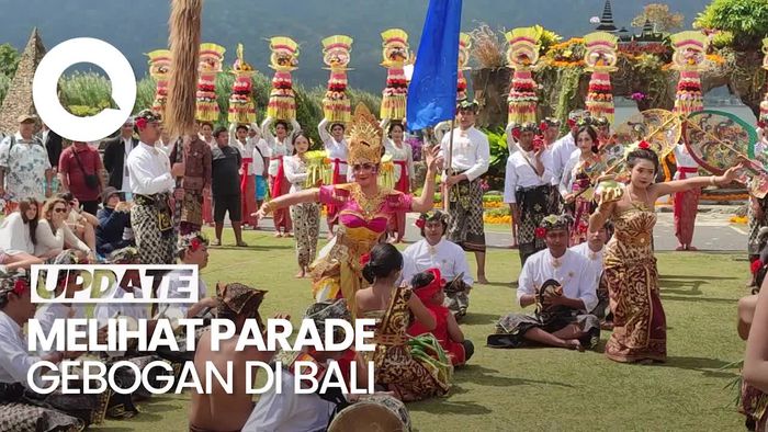 Semarak Parade Gebogan di Bedugul Bali