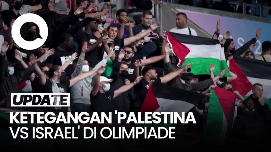 Ketegangan di Olimpiade 2024: Pria Berbendera Palestina Vs Pendukung Israel