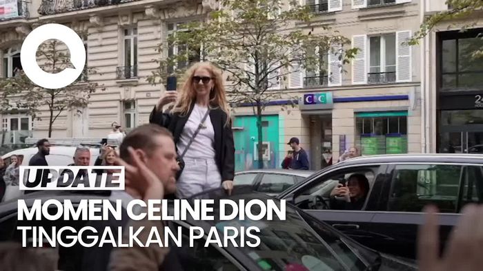 Sorak Sorai Penggemar Padati Hotel Celine Dion di Paris