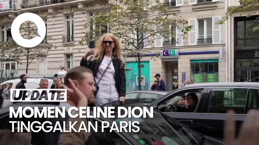 Sorak Sorai Penggemar Padati Hotel Celine Dion di Paris