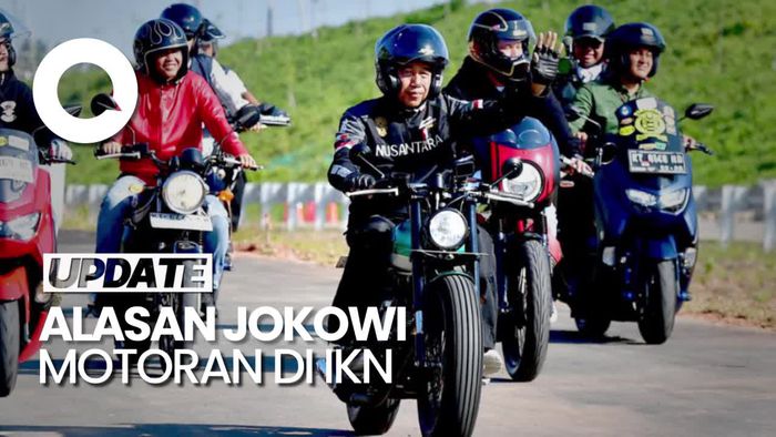 Alasan Jokowi Motoran saat Jajal Tol IKN