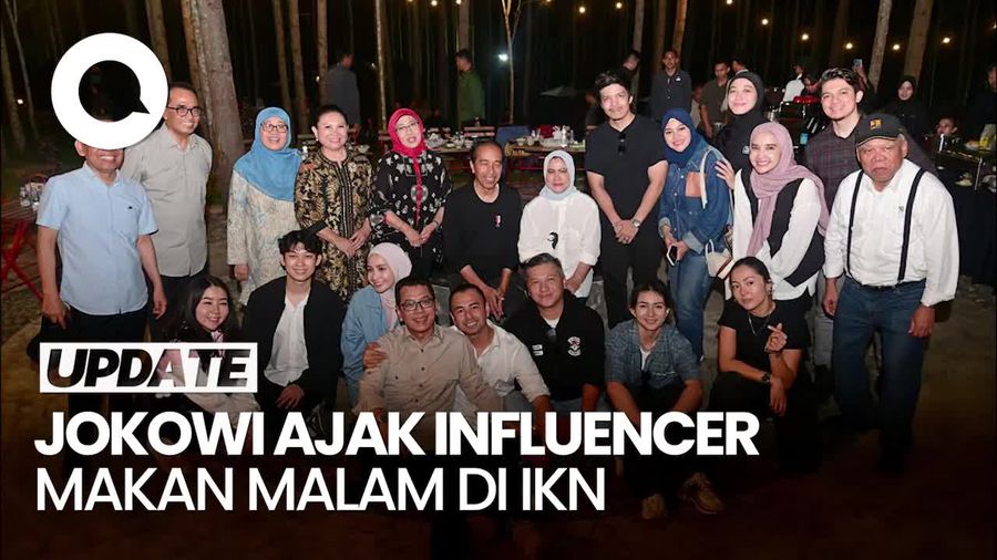 Diajak Jokowi Makan Malam Bersama di IKN, Influencer: Keren-Indah Banget!