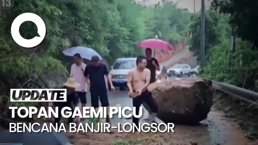 Penampakan Dampak Topan Gaemi di China, Tewaskan 12 Orang 