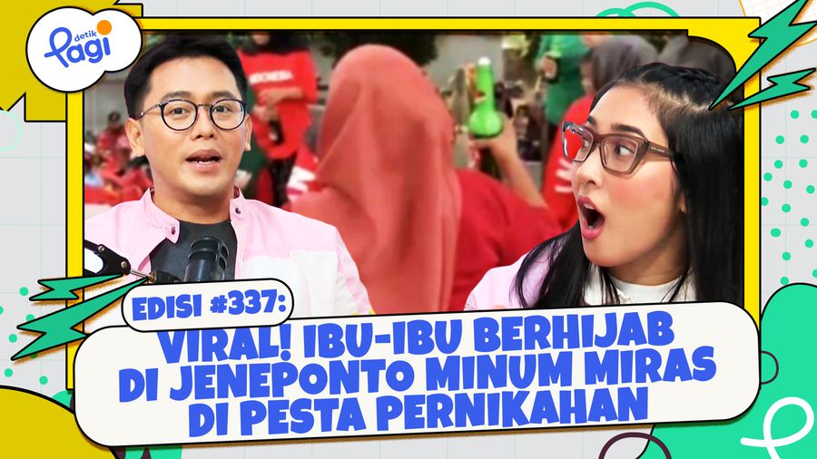Viral! Ibu-ibu Berhijab di Jeneponto Minum Miras di Pesta Pernikahan