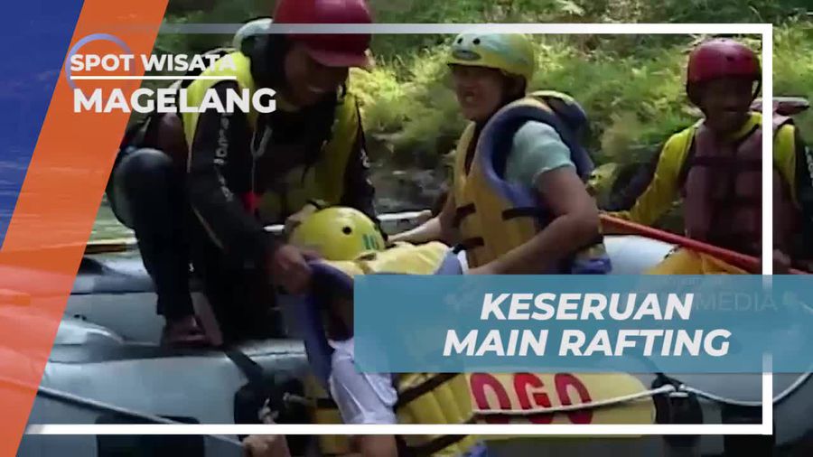 Berputar di Tengah Sungai, Game Seru Saat Rafting di Magelang