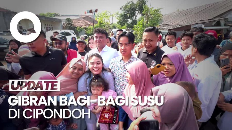 Ditemani Faldo Maldini, Gibran Blusukan ke Cipondoh Tangerang