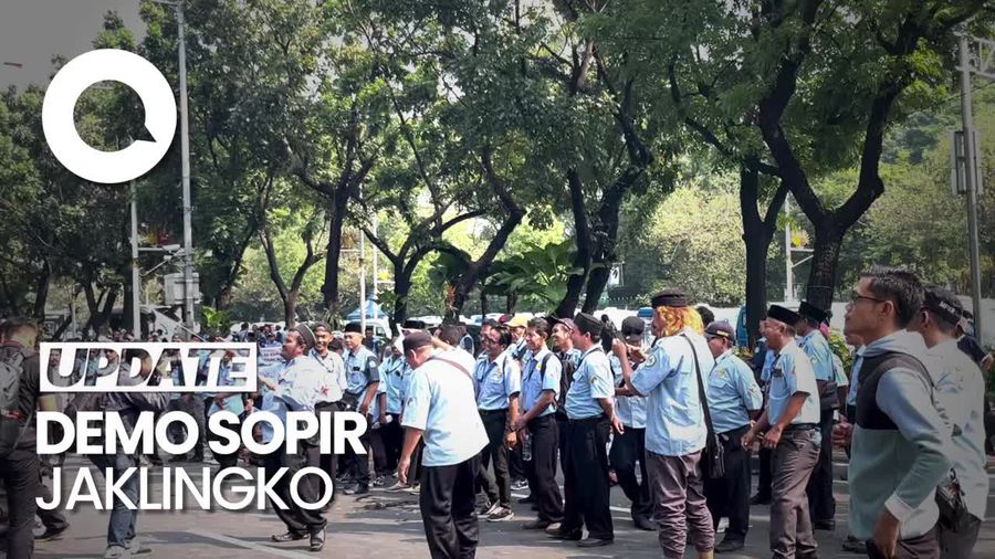 Demo Sopir JakLingko di Balai Kota, Lalin Macet