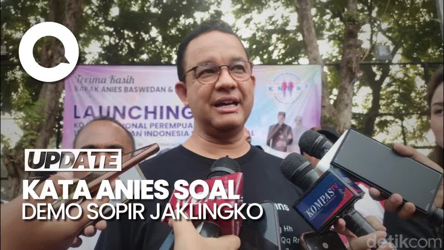 Sopir JakLingko Demo Balai Kota, Anies: Dulu Tak Pernah Ada Keluhan