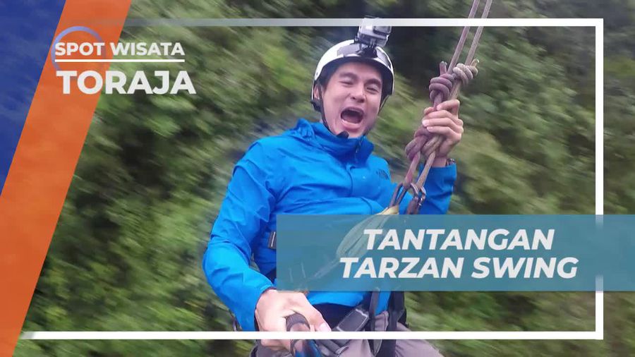 Berayun di Ketinggian, Tantangan Seru Tarzan Swing di Toraja