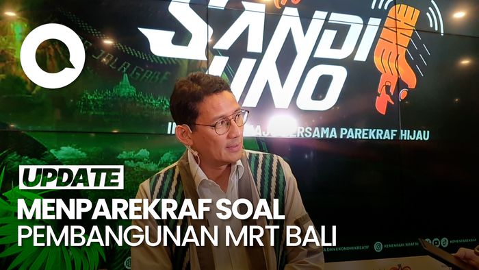 Sandiaga Uno Sebut MRT Bali Bakal Jadi Solusi Kemacetan