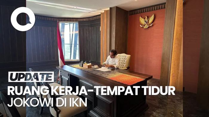 Intip Ruang Kerja-Tempat Tidur Presiden Jokowi di IKN