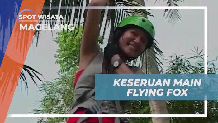 Meluncur Seru Dengan Flying Fox di Magelang