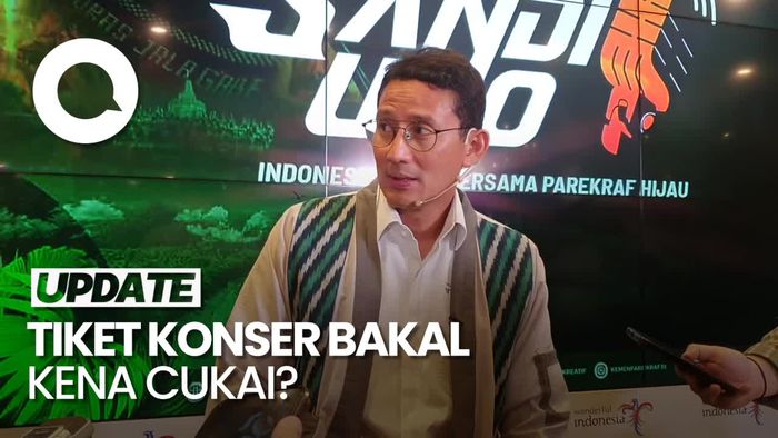 Respons Sandiaga Soal Tiket Konser Bakal Kena Cukai