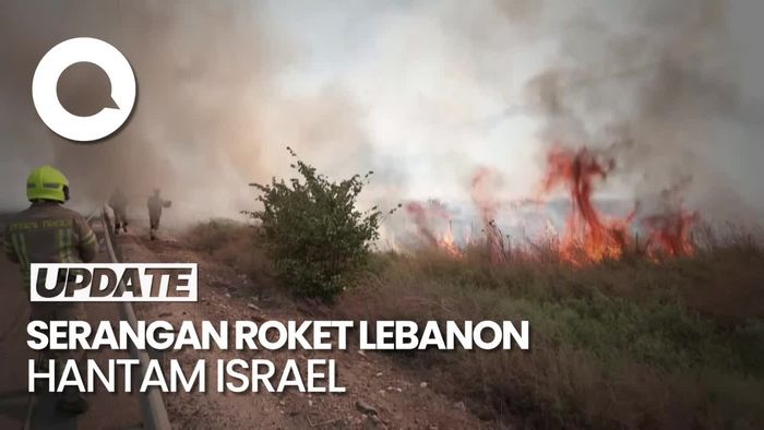 Lahan di Israel Utara Kebakaran Akibat Serangan Roket Lebanon