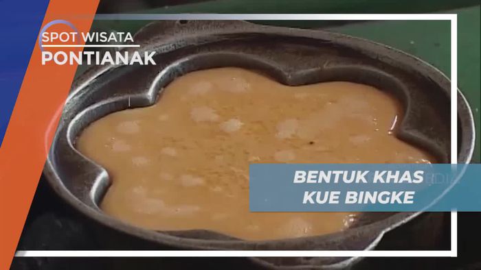 Melihat Bentuk Khas Kue Bingke di Pontianak