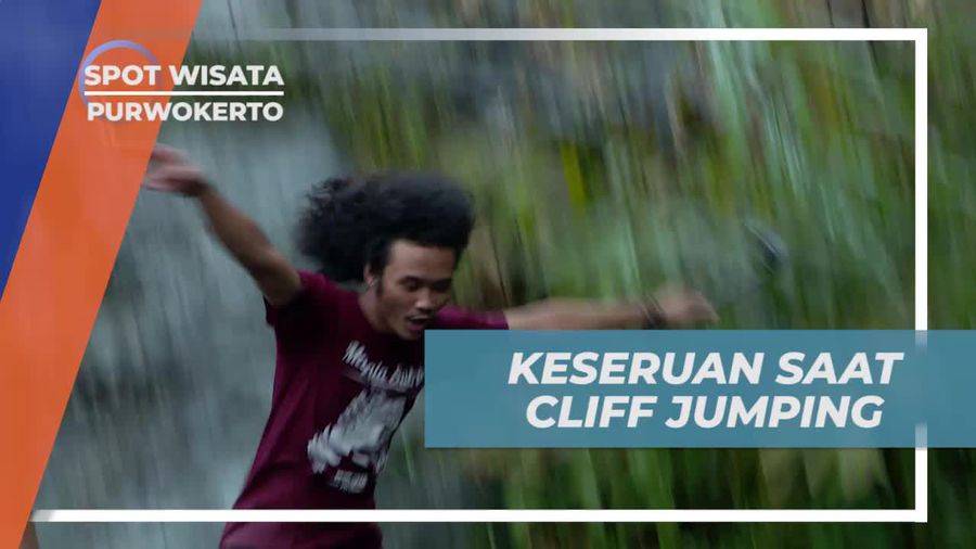 Seru-seruan Cliff Jumping di Air Terjun Kedung Pete Purwokerto