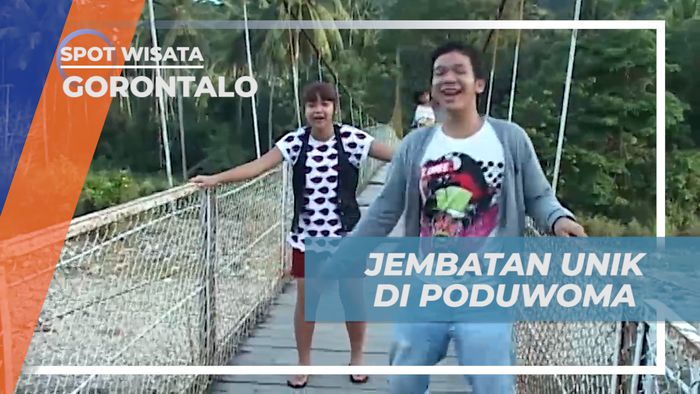 Menikmati Pemandangan Alam dari Atas Jembatan Gantung Bone Bolango, Gorontalo