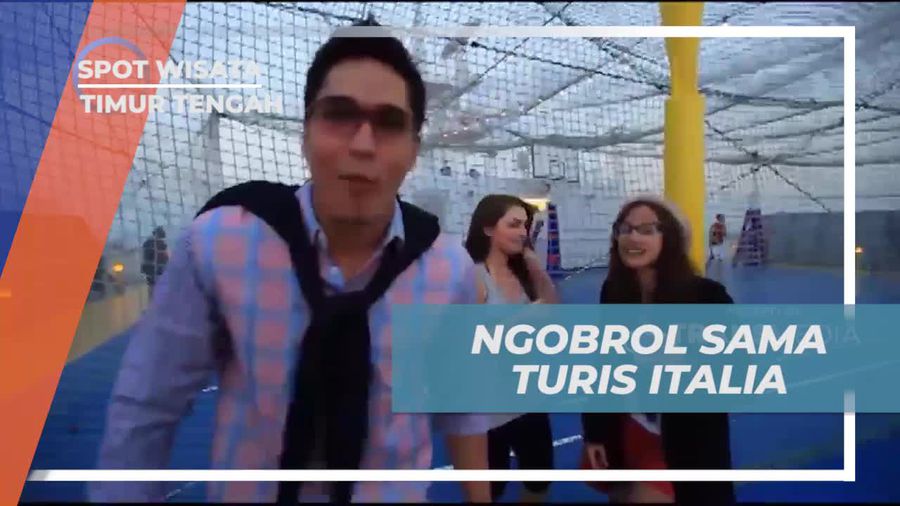 Berbincang Seru Dengan Turis Asal Italia di Timur Tengah