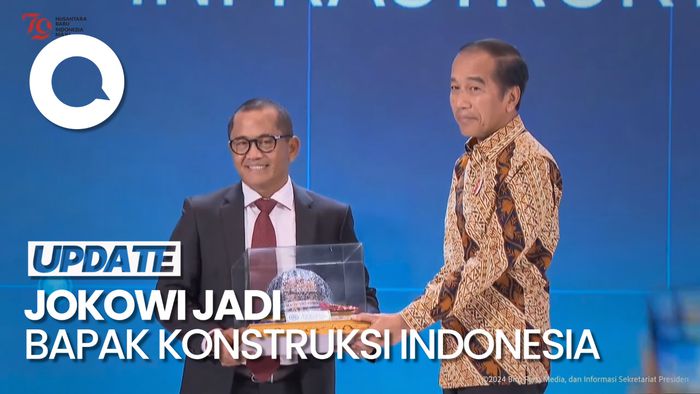 Jokowi Terima Penghargaan Bapak Konstruksi Indonesia dari Gapensi