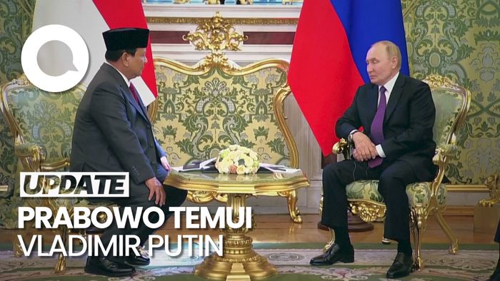 Momen Pertemuan Prabowo dan Presiden Rusia Vladimir Putin
