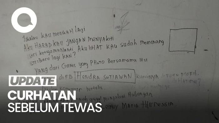 Penampakan Curhatan Ibu-Anak di Tembok Rumah Sebelum Jadi Kerangka