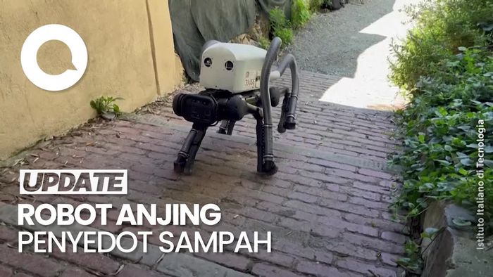 Melihat Wujud Robot Anjing Penyedot Sampah di Italia
