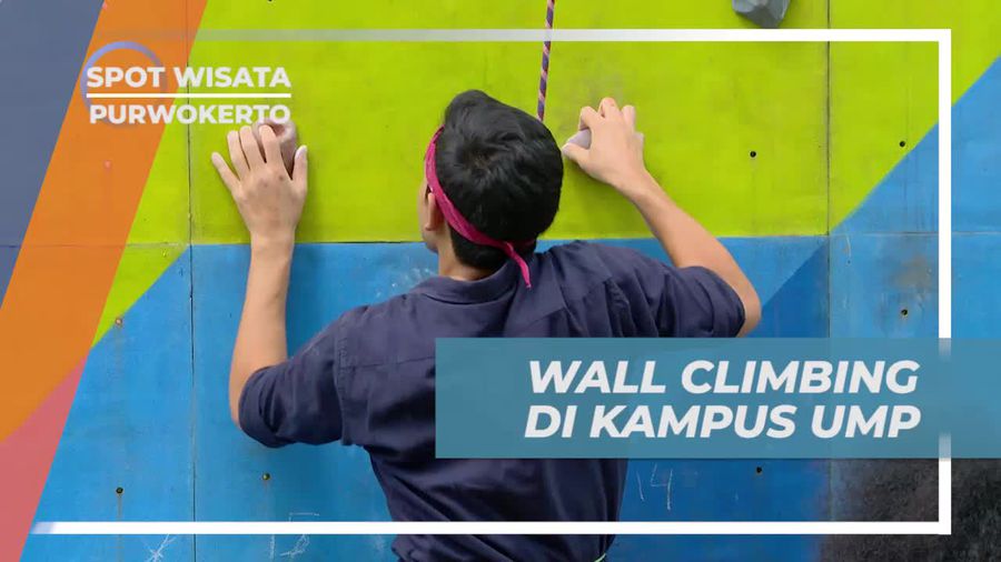 Wall Climbing Seru di Salah Satu Perguruan Tinggi Purwokerto