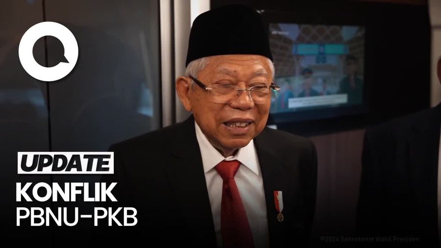Wapres Maruf Amin: PBNU-PKB Harusnya Tak Berkonflik