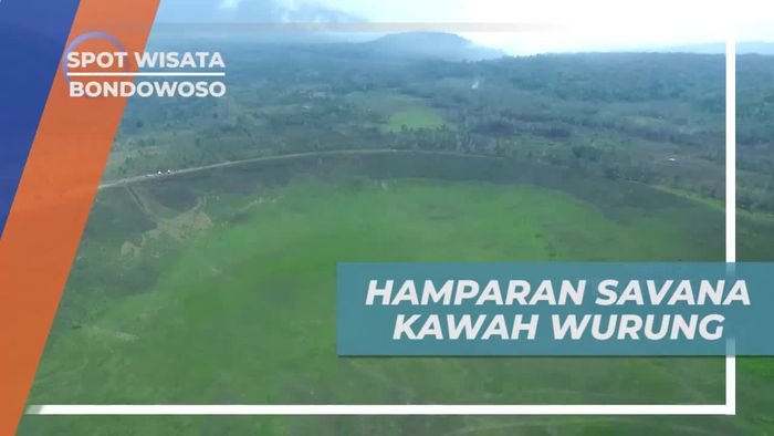 Melihat Keindahan Hamparan Hiijau Savana Kawah Wurung Bondowoso