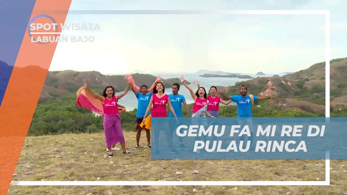 Berjoget Ria Dengan Tembang Gemu Fa Mi Re di Pulau Rinca Labuan Bajo