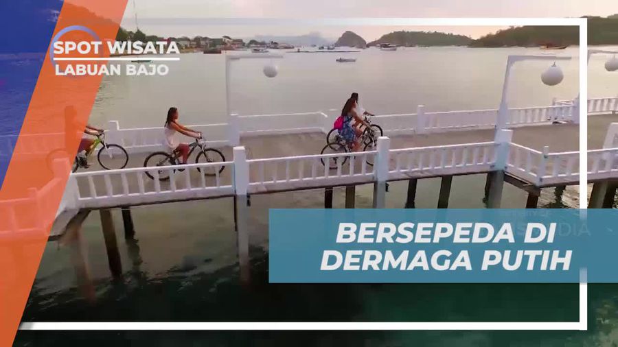 Bersepeda di Dermaga Putih Menikmati Suasana Sejuk Labuan Bajo