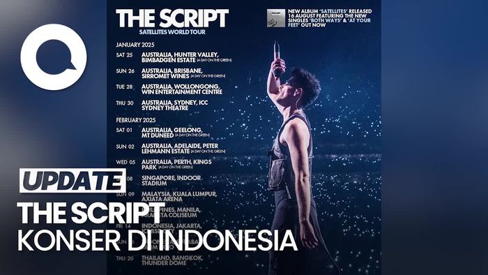 The Script Konser di Jakarta dan Surabaya Februari 2025