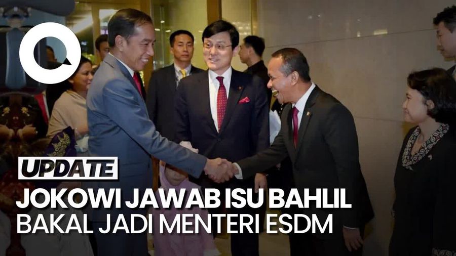 Jokowi soal Isu Bahlil Jadi Menteri ESDM Gantikan Arifin Tasrif: Kata Siapa?