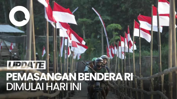 Masyarakat Diimbau Pasang Bendera Merah-Putih Mulai Hari Ini