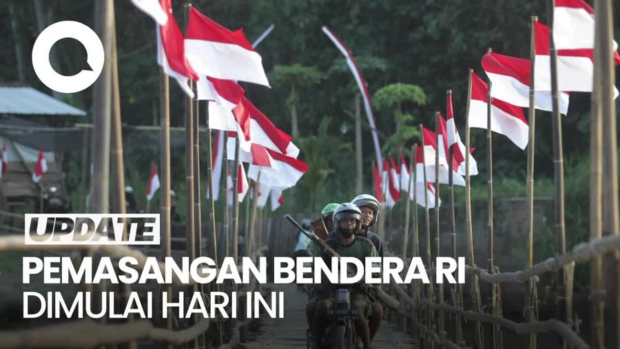 Masyarakat Diimbau Pasang Bendera Merah-Putih Mulai Hari Ini