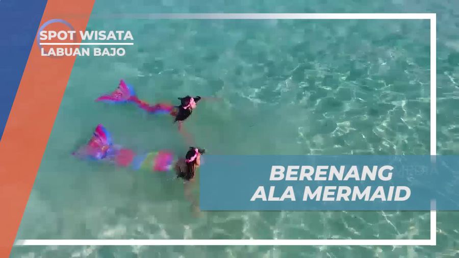 Berenang Seru ala Putri Duyung di Pulau Kanawa Labuan Bajo