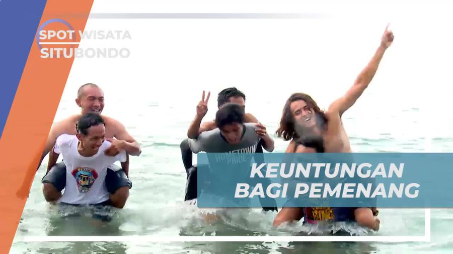 Gendong, Hadiah Bagi Pemenang Tantangan Kano di Pantai Pasir Putih Situbondo