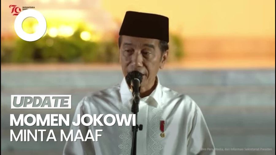  Jokowi: Saya Mohon Maaf Atas Segala Salah dan Khilaf Selama Ini