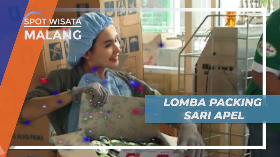Menikmati Keseruan Adu Cepat Lomba Packing Sari Apel, Malang