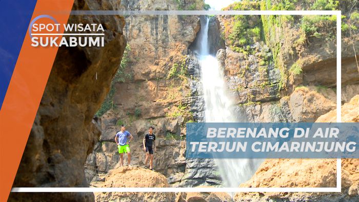 Menikmati Keseruan Berenang di Bawah Air Terjun Cimarinjung, Sukabumi