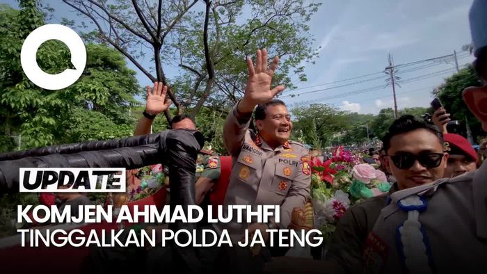 Tinggalkan Polda Jateng, Komjen Ahmad Luthfi Naik Kereta Kuda