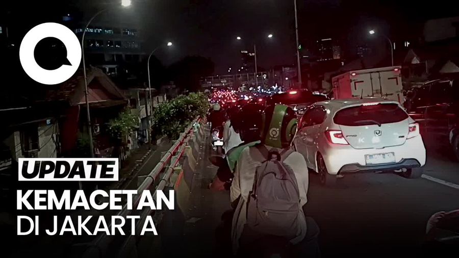 Penampakan Macet di Sejumlah Ruas Jalan Jakarta
