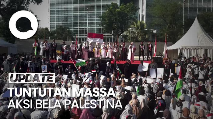 Sederet Tuntutan Aksi Bela Palestina di Depan Kedubes AS