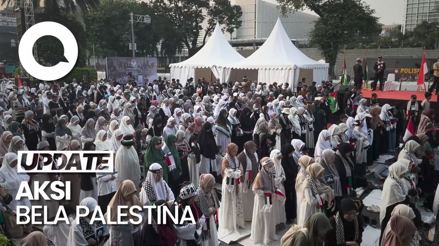Massa Aksi Bela Palestina Gelar Salat Gaib untuk Ismail Haniyeh
