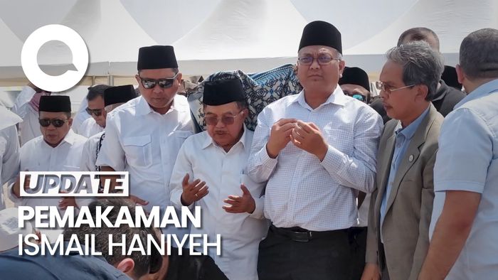 Momen JK-Din Syamsuddin Hadiri Pemakaman Ismail Haniyeh di Doha