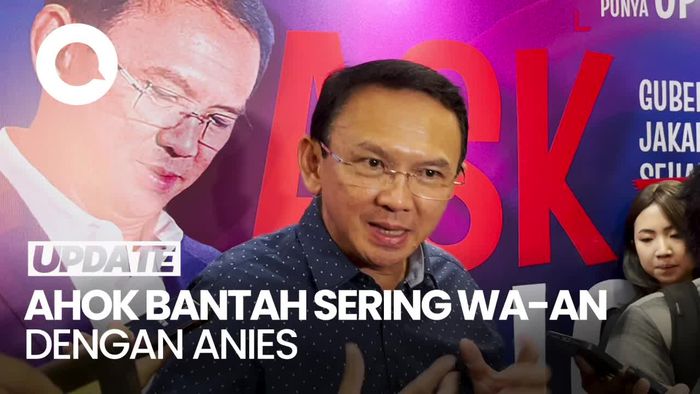 Pengakuan Ahok Bantah Sering WA-an dengan Anies