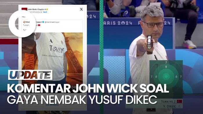 John Wick Ikut Komentari Gaya Nembak Yusuf Dikec di Olimpiade 