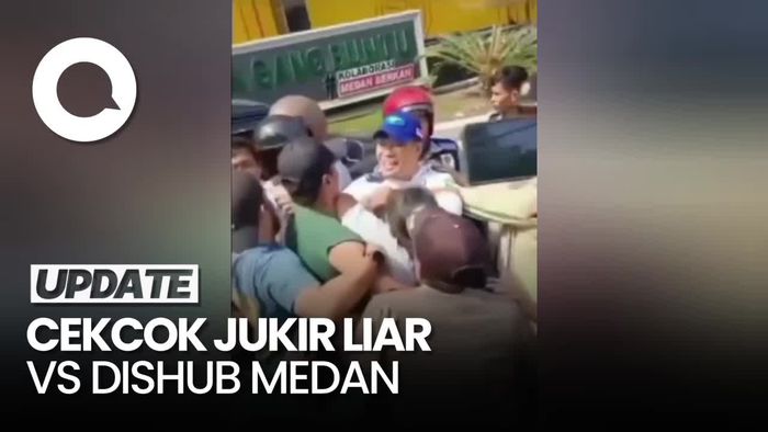Viral Jukir Liar dan Dishub Nyaris Adu Jotos gegara Lahan Parkir di Medan