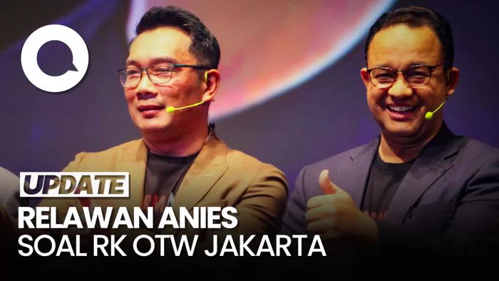 Sambut Ridwan Kamil di Jakarta, Relawan Optimistis Anies Menang